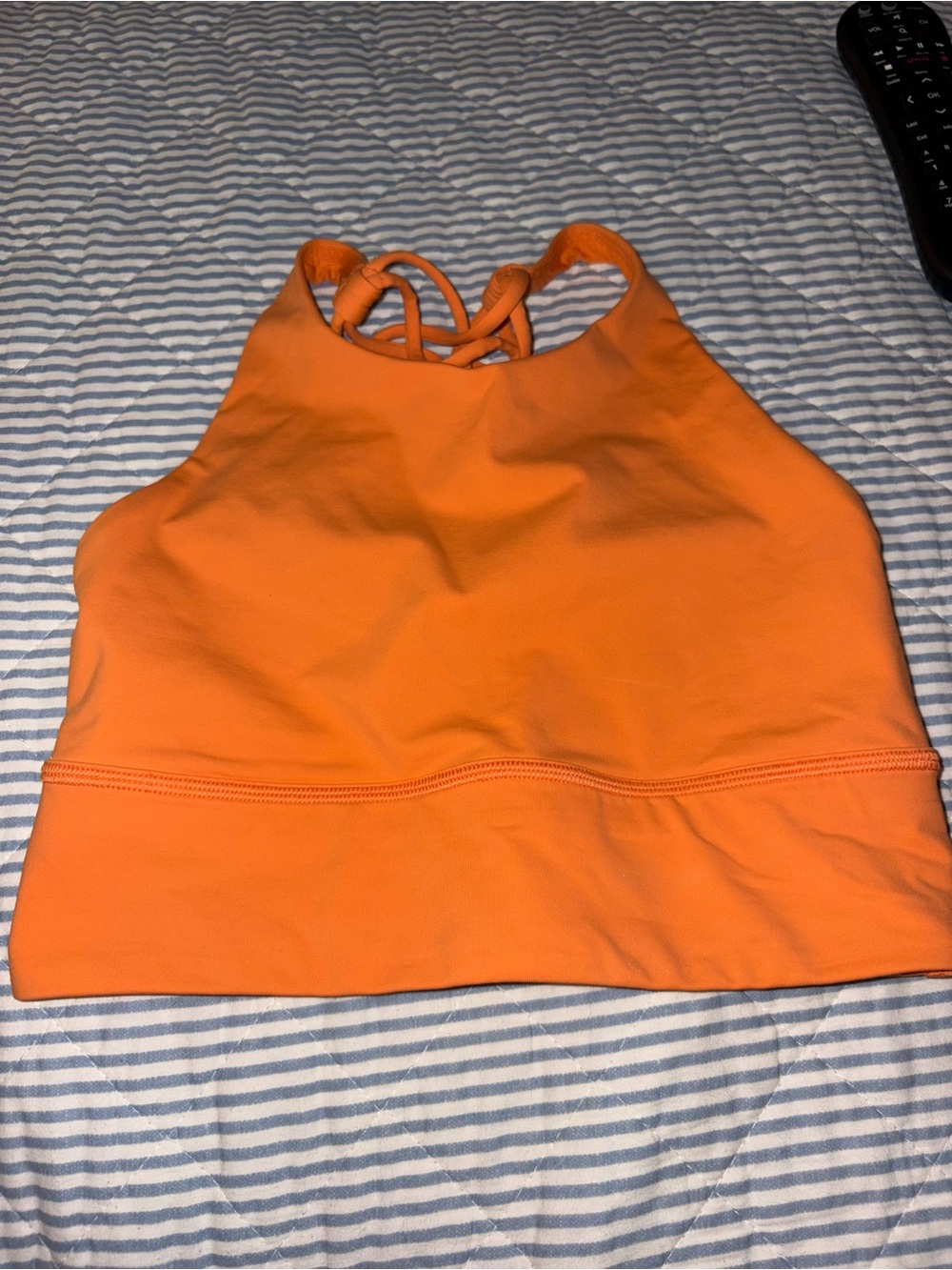 lululemon athletica High Neck Crop Top - Orange